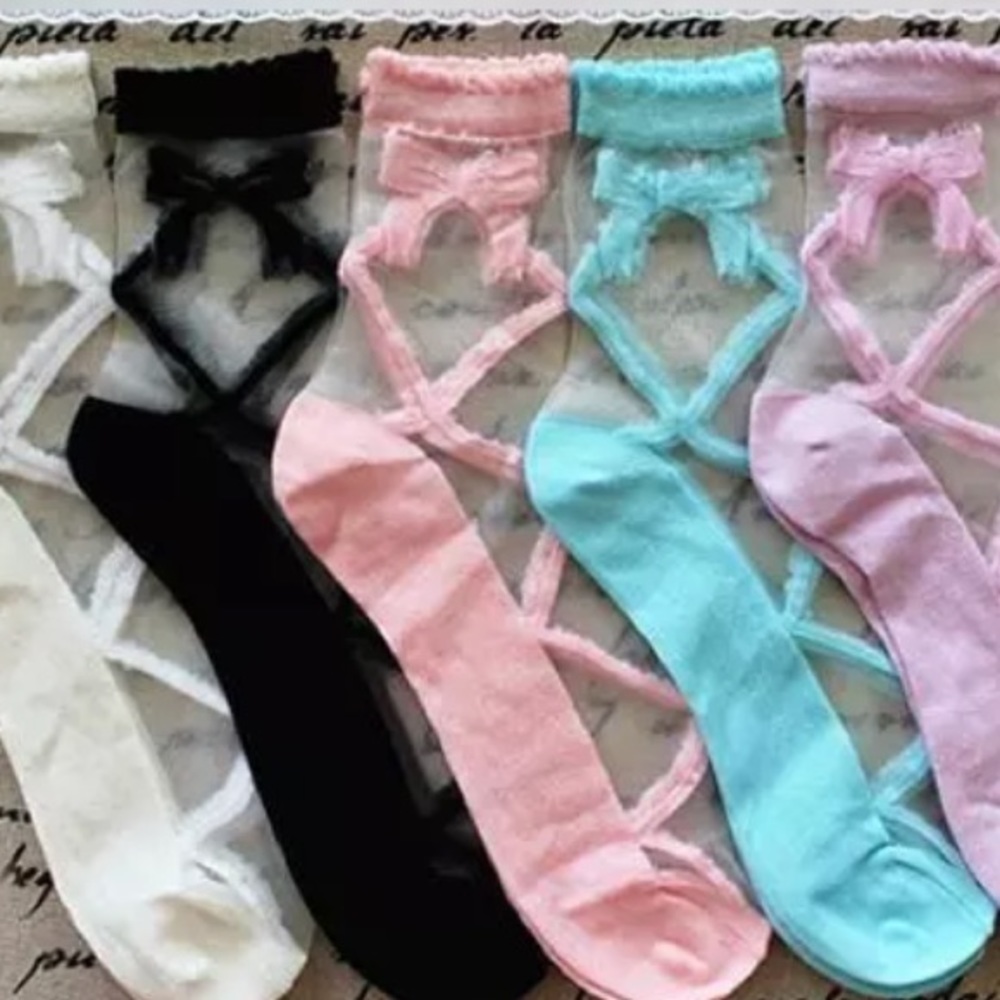 Bow Gothic dollbaby Lollipop candy ballet corset ankle socks Lolita sex doll new